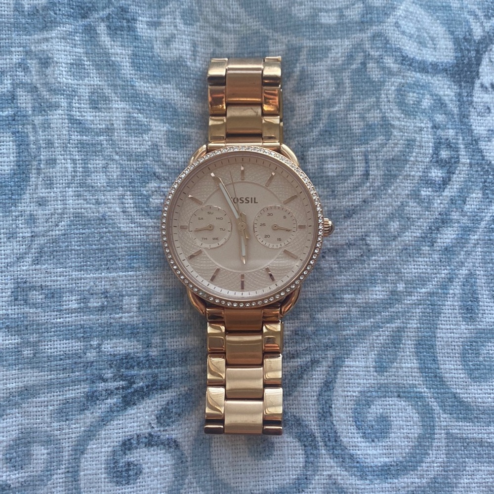 Izzy Multifunction Rose Gold Stainless Steel Watch